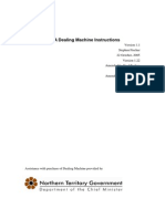 NTBA Dealing Machine Instructions