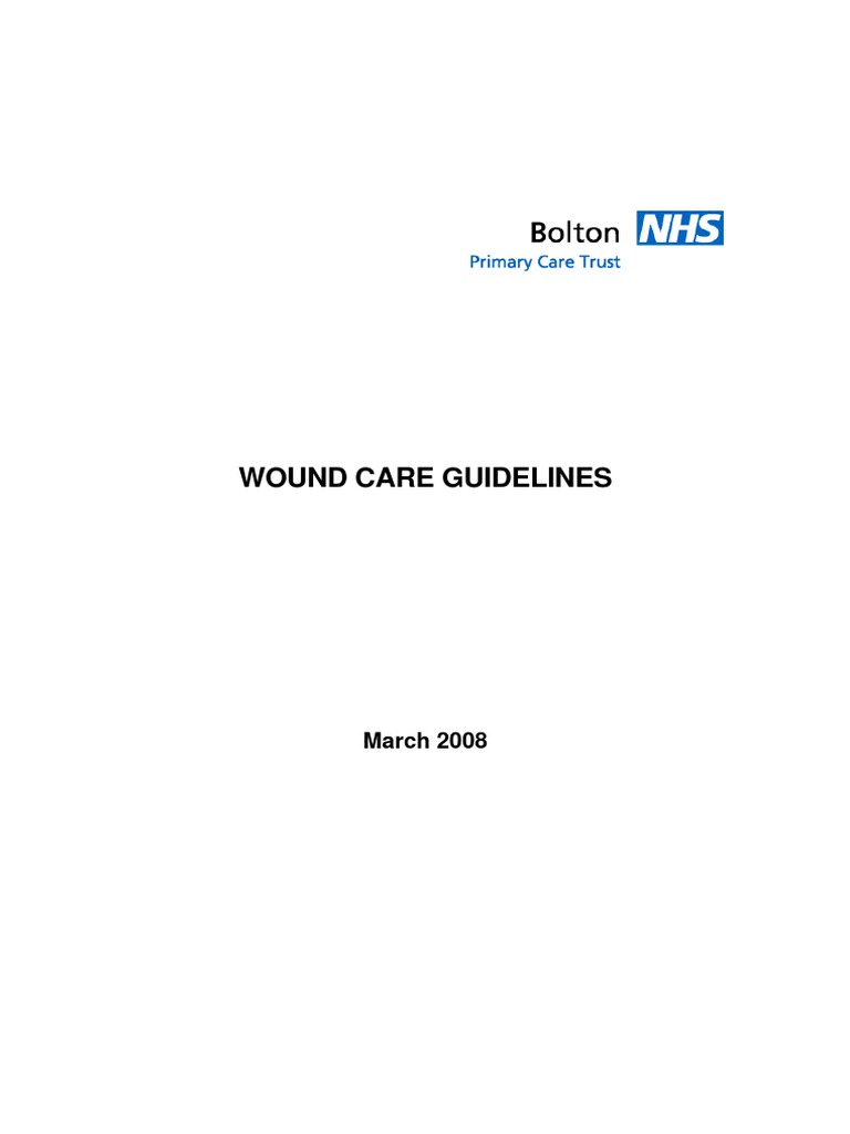 Wound Care Guidelines for Healthcare Professionals | PDF | Wound | Scar