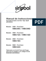 Manual de Instrucciones Acondicionador de Aire Tipo Split (Dividido)