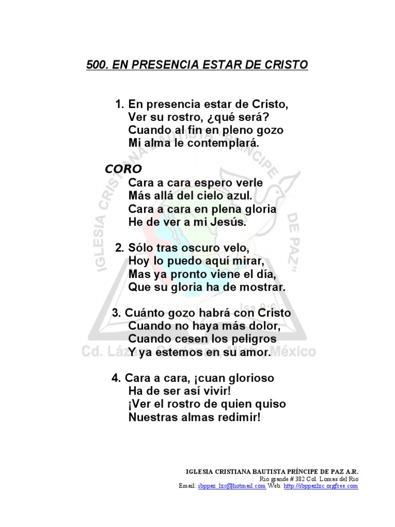 En Presencia Estar En Cristo wishqatar org