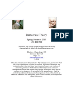 Democratic Theory Course Syllabus