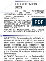 Ajuste Estados Financieros Hiperinflación