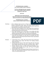 KEPUTUSAN MENTERI NEGARA AGRARIA KBPN No 16 Tahun 1997 PDF