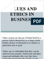 Values and Ethics in Business Management