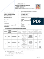 Annexure - Ii: I. Particulars of Educational Qualification: (Only Completed)