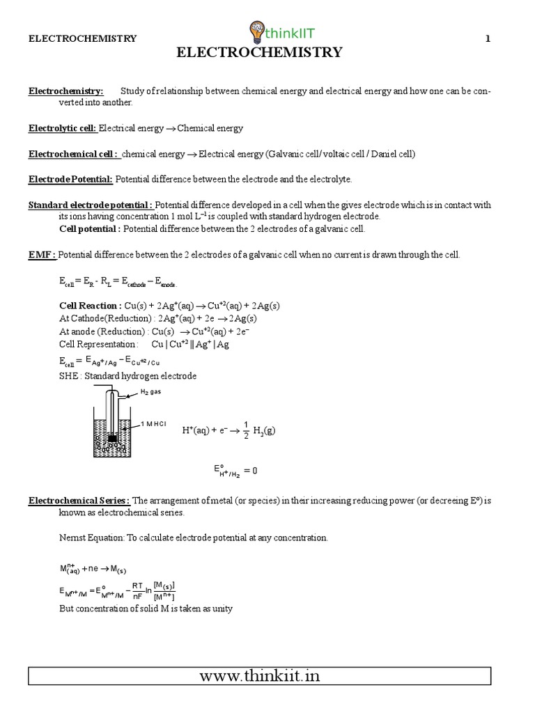 5 Electrochemistry Electrochemistry Anode