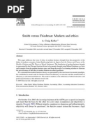 Smith Versus Friedman Markets and Ethics 2007 Critical Perspectives on Accounting