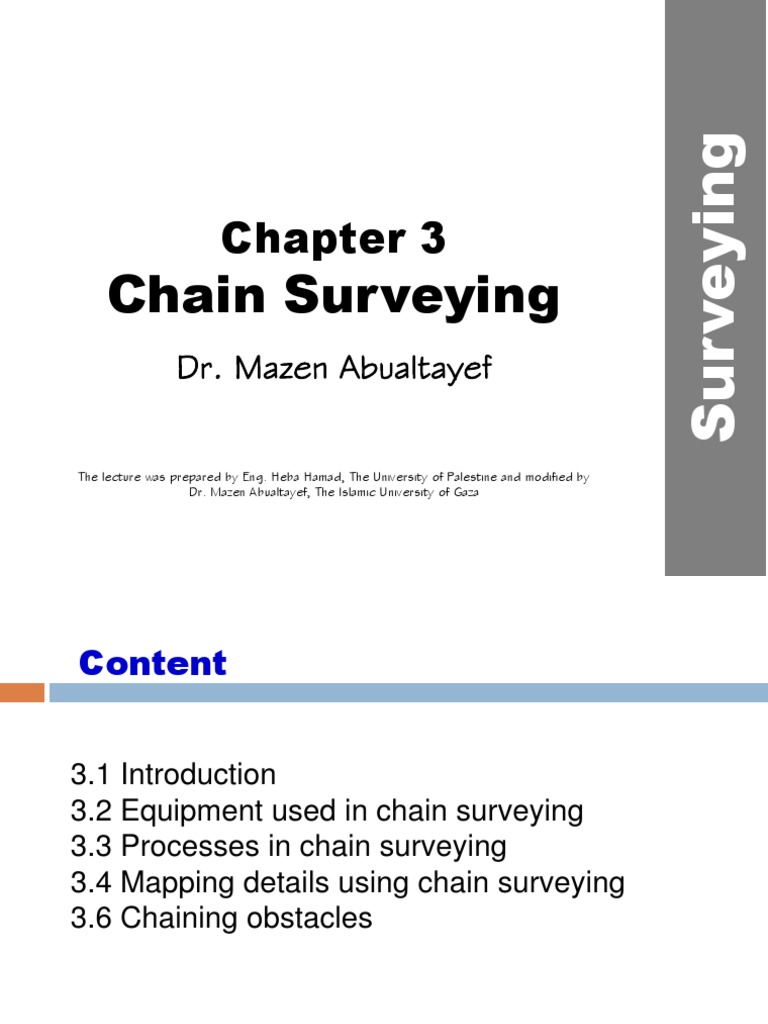 02 Chain Surveying PDF PDF Surveying Scientific Observation