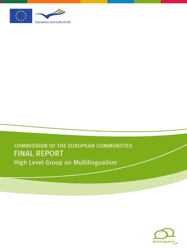 High Level Group On Multilingualism | PDF