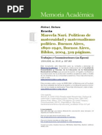 Políticas de maternidad y maternalismo. Reseña