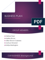 Business Plan: Fundamentals of Entrepreneurship