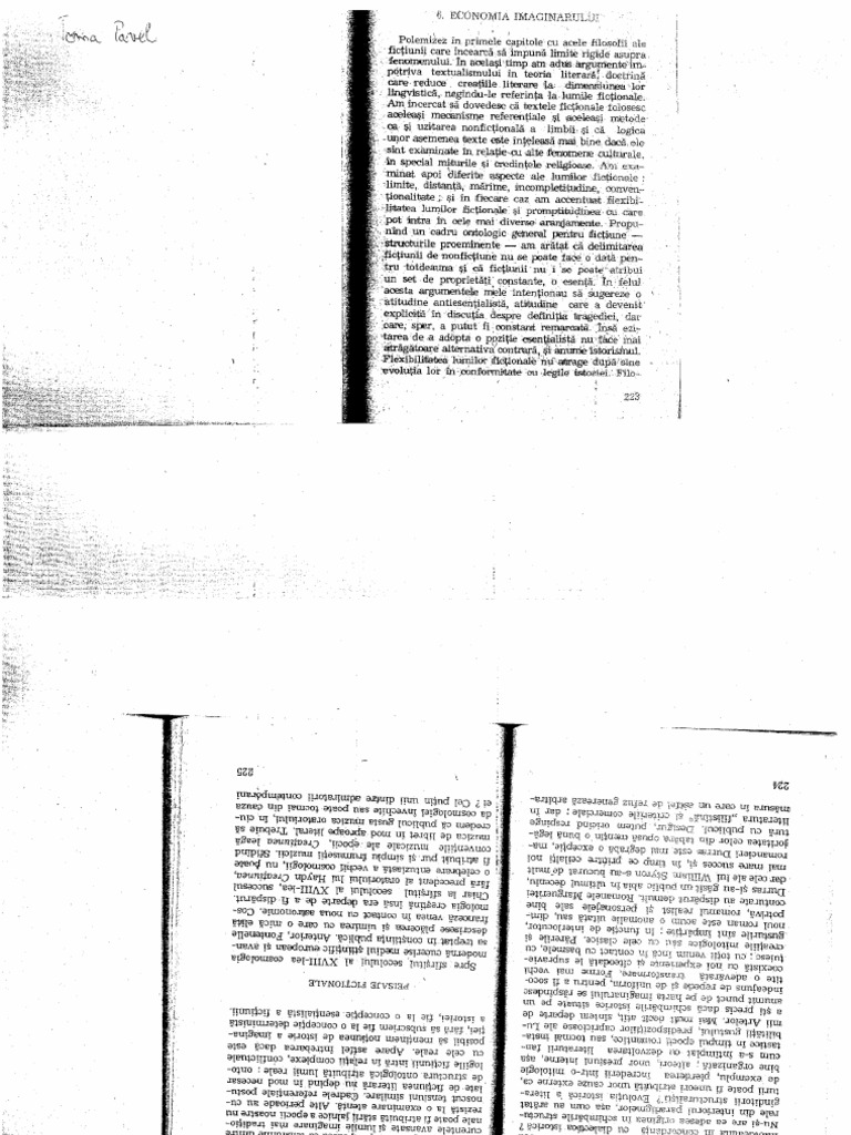 Toma Pavel - Lumi Fictionale FRGM PDF | PDF
