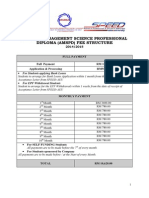 Applied Management Science Professional Diploma (Amspd) Fee Structure
