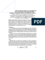 Multicomponent Monolayer Gas Adsorption: The Effect of Molecular Size and The Number of Binding Sites On Sorption Rates