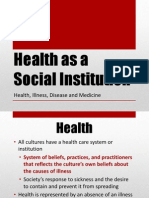 5 Health As A Social Institution