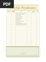 Tarefas Pendentes - Modelo de To Do List