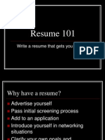 Resume 101: Write A Resume That Gets You Noticed