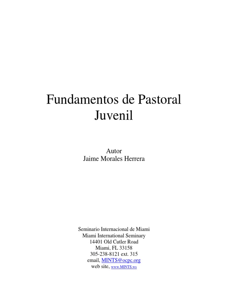 Fundamentos de Pastoral Juvenil | PDF | Pecado | Jesús