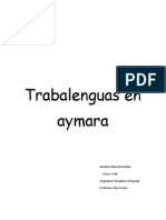 Trabalenguas Aymara Maricel Esteban