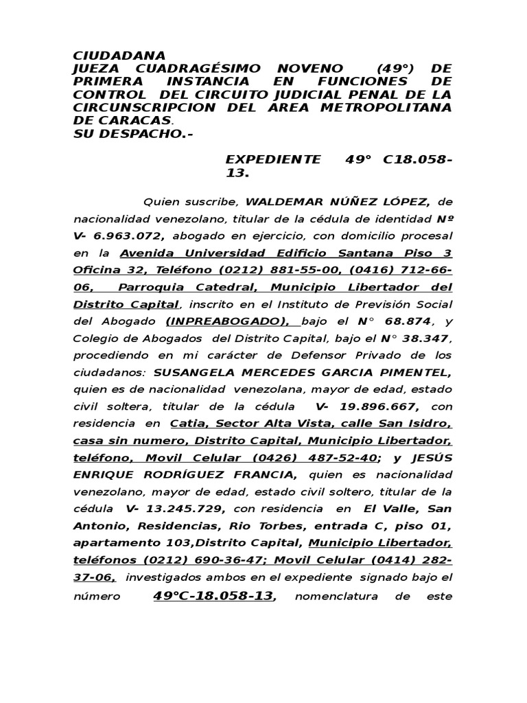 Recusación de Un Juez Original 2r | PDF | Ley procesal | Juez