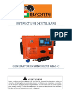 Manual de Utilizare BISONTE Generator Insonorizat