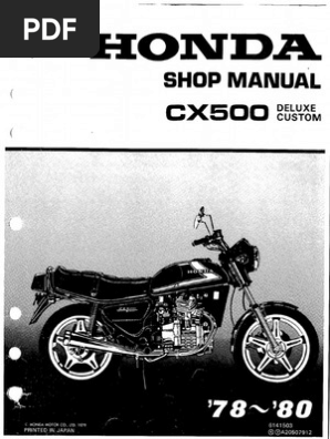Honda 78-80 CX500 | PDF