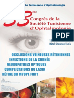 33ème Congrès de La Société Tunisienne D'ophtalmologie