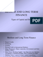 Medium & Long Term Finance