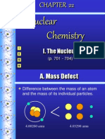 Nuclear Chemistry: I. The Nucleus
