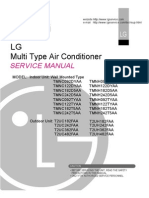 LG Split Type Air Conditioner Complete Service Manual | Air