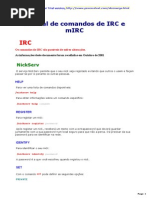 Manual de Comandos de IRC e MIRC