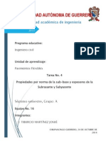 sub-base y sub-rasante