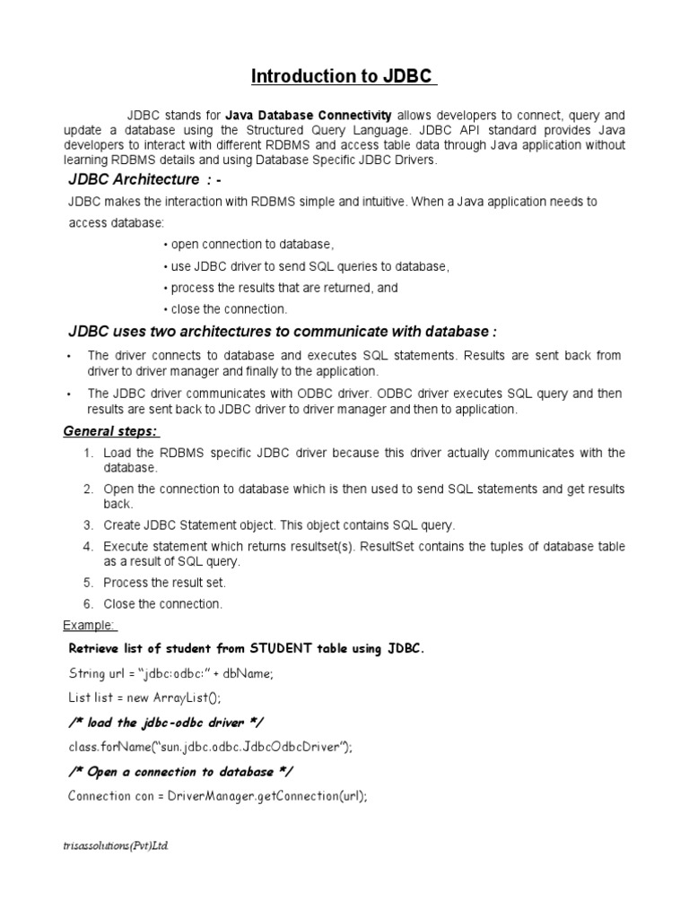 Introduction To JDBC And Hibernate And Why Is Hibernate Better Than JDBC PDF PDF