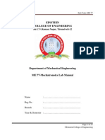 ME2405 Mechatronics Lab Manual