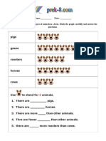 Name: - Date: - This Graph Below Shows The Types of Animals in A Farm. Study The Graph Carefully and Answer The Questions