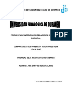 Propuesta Del Campo de Lo Social y Educacion Indigena