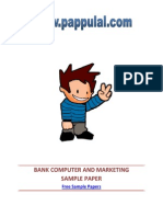 Bank Computer and Marketing Sample Paper