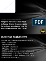 Pengaruh Perubahan Tarif Pajak 7250407066