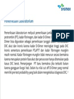 Pemeriksaan Laboratorium DIC