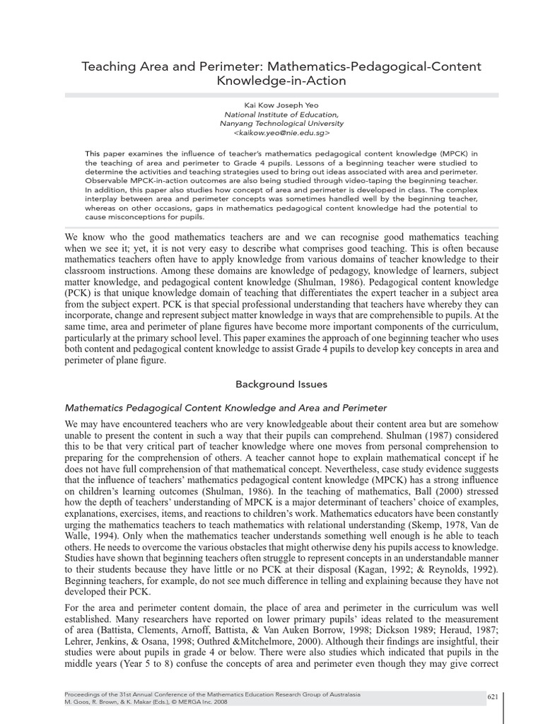Mathematics Pedagogical PDF | PDF | Teachers | Concept