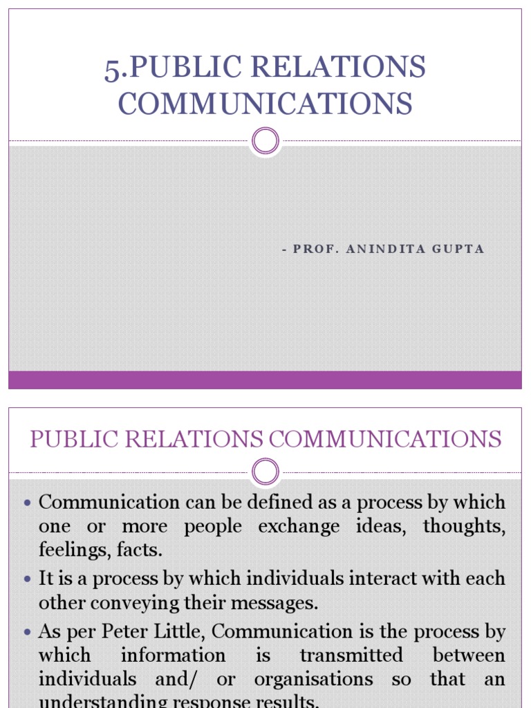 PR Communication Strategies Guide | PDF