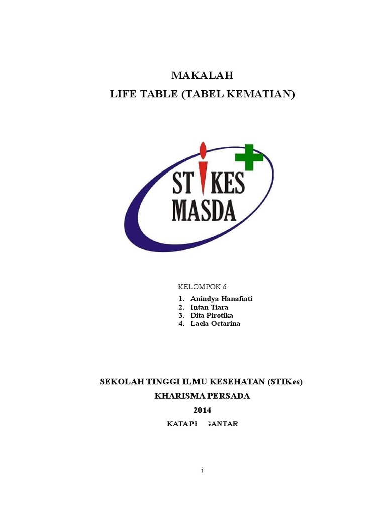 Tabel Kematian dan Harapan Hidup | PDF