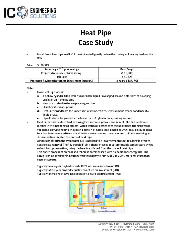 Heat Pipe in AHU PDF