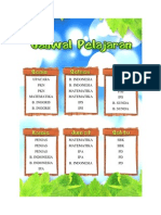 Daftar Pelajaran