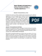 ORIGEN Y EVOLUCION DE LA VIDA Universidad Técnica de Machala 44