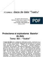 Baza de Date Teatru