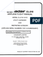 Canadair CL 215 Airplane Flight Manual