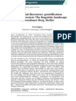 Papen, Uta 2012 Commercial discourses, gentrification and citizens' protest - The linguistic landscape of Prenzlauer Berg, Berlin.pdf