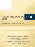 Tekanan Emosi Dalam Kalangan Murid