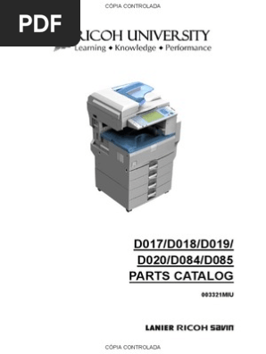 Ricoh Mp2550 Parts Catalog Pdf Manufactured Goods Equipment